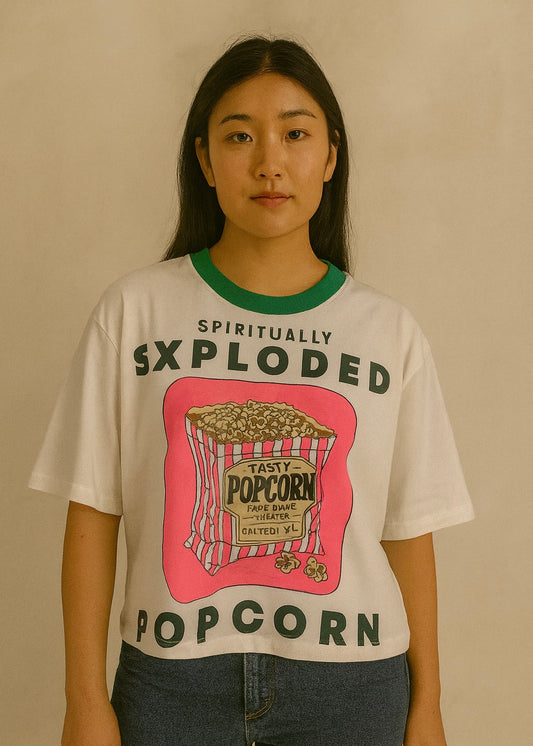 Popcorn Printed Oversized T-shirt