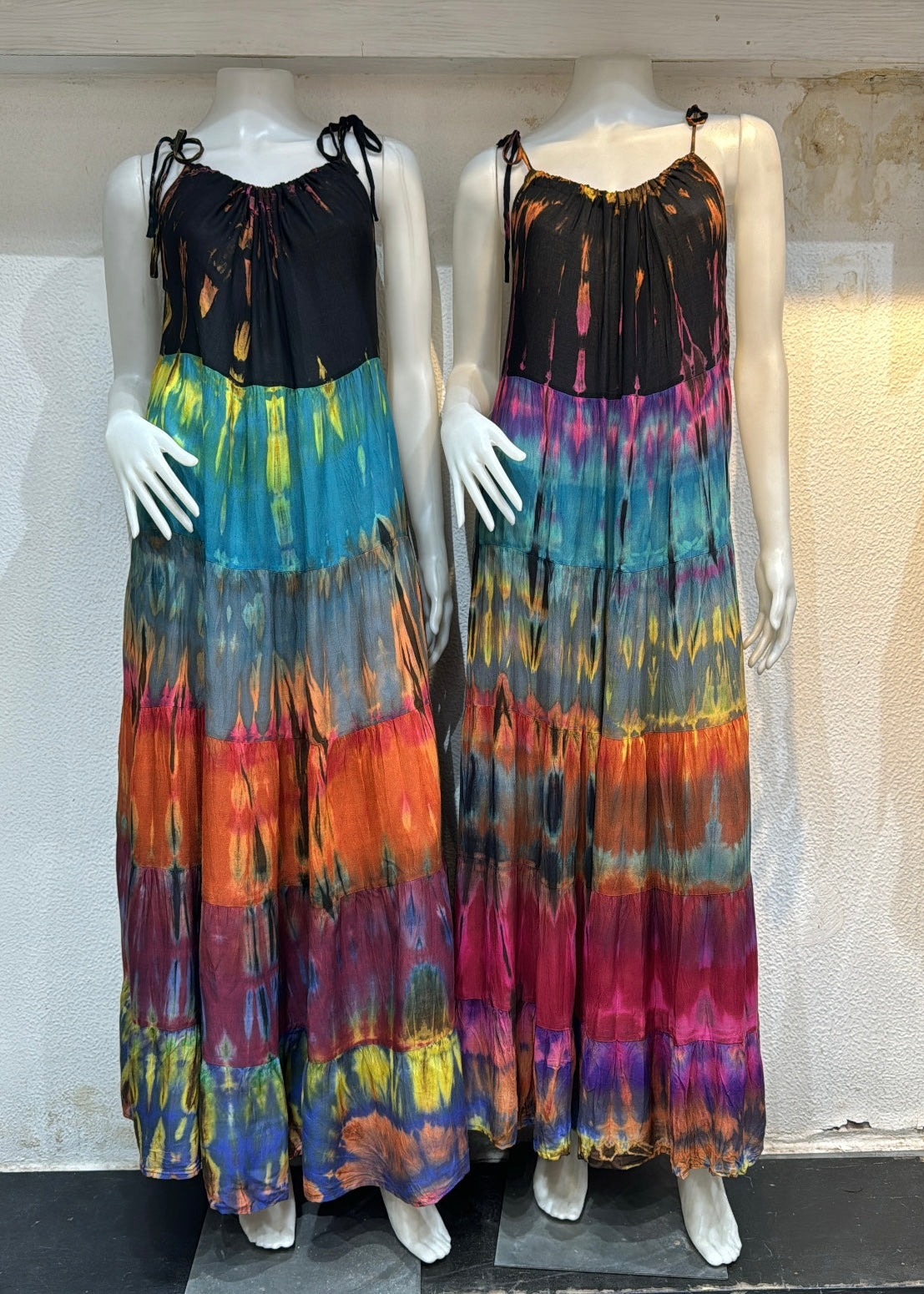 Tie Dye Printed Long Dress