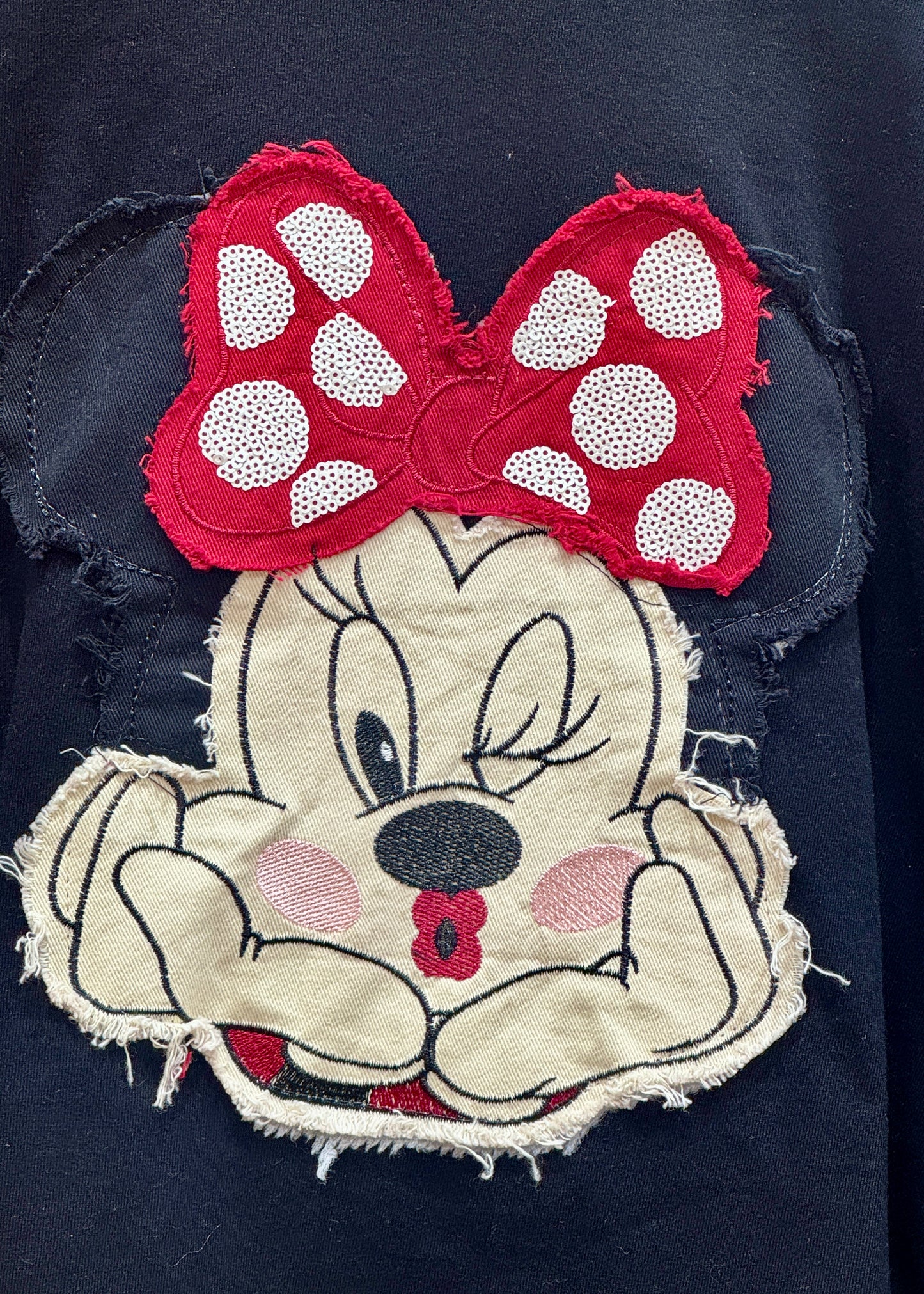 Minnie Patchwork Oversized Crop T-shirt
