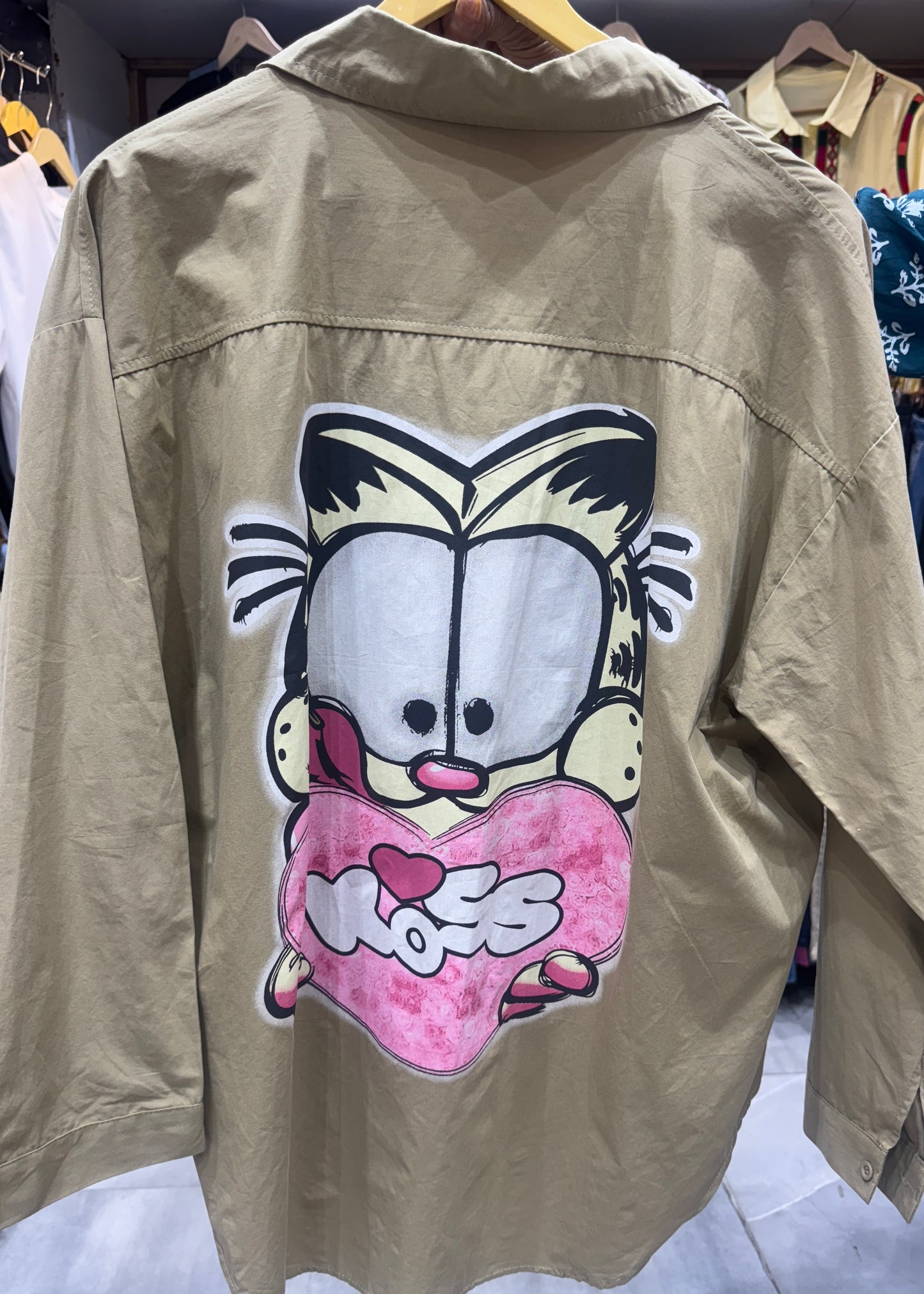Cute Garfieldd Printed Shirt