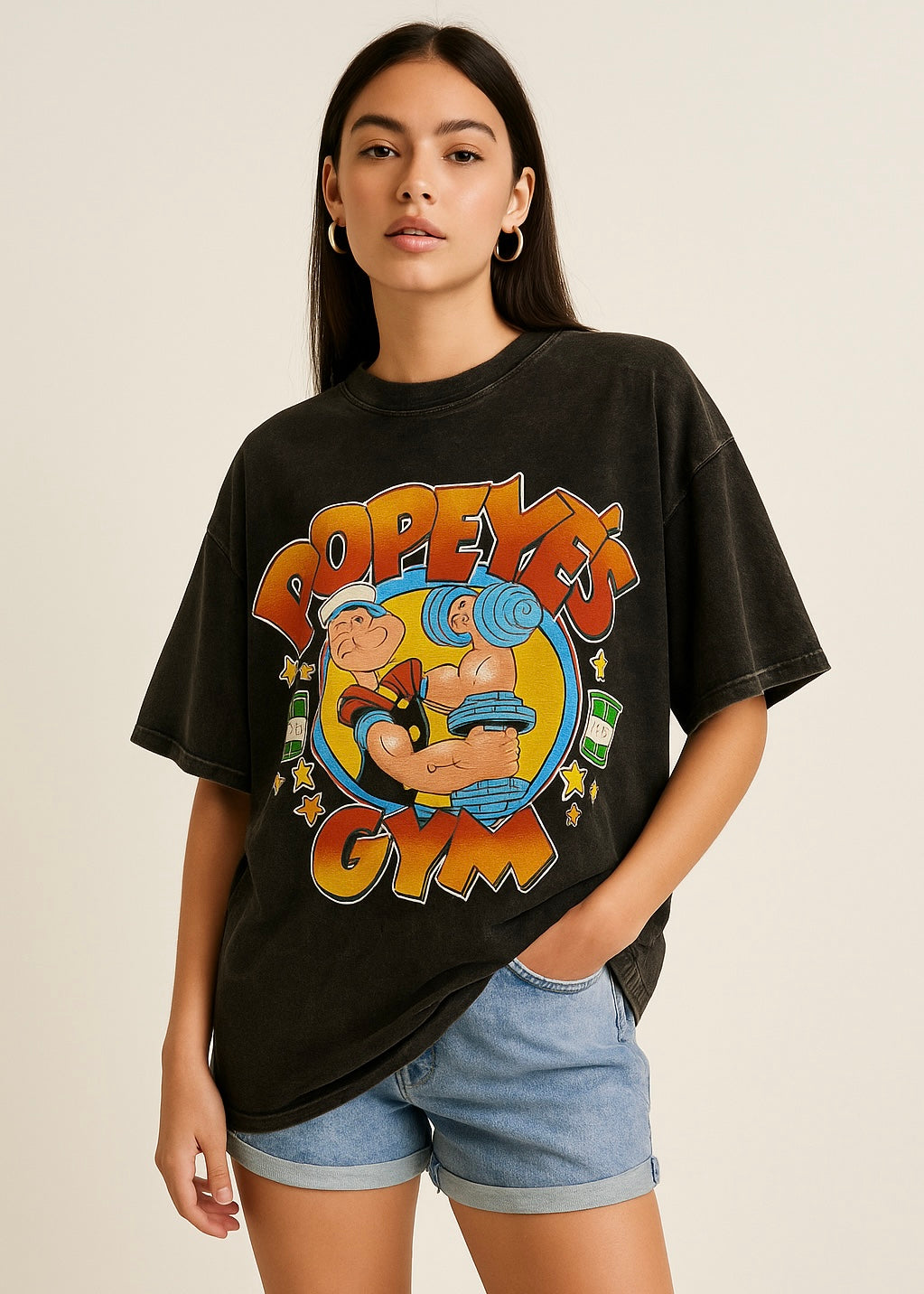 Popeye Oversized Printed T-shirt