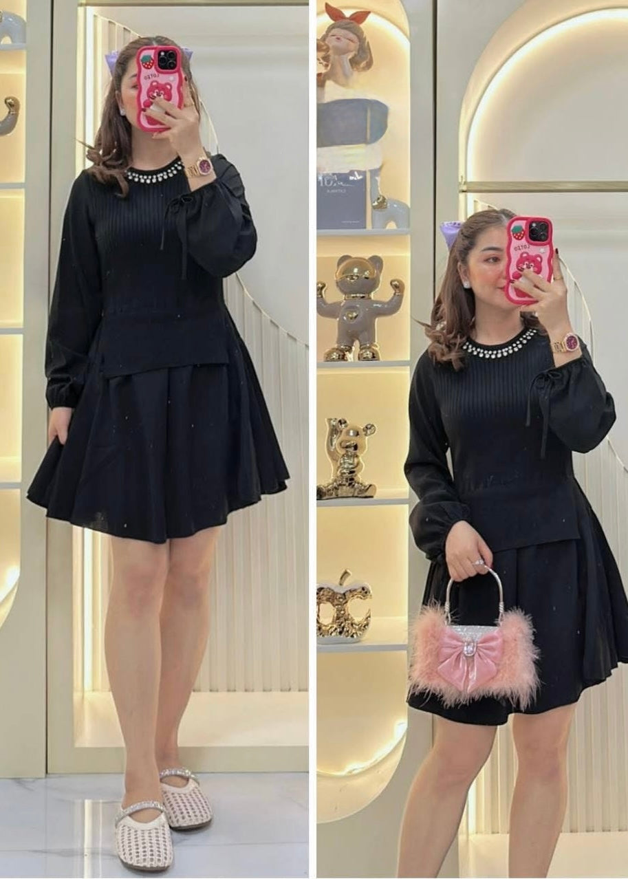 Cute Fit & Flare Short Dress