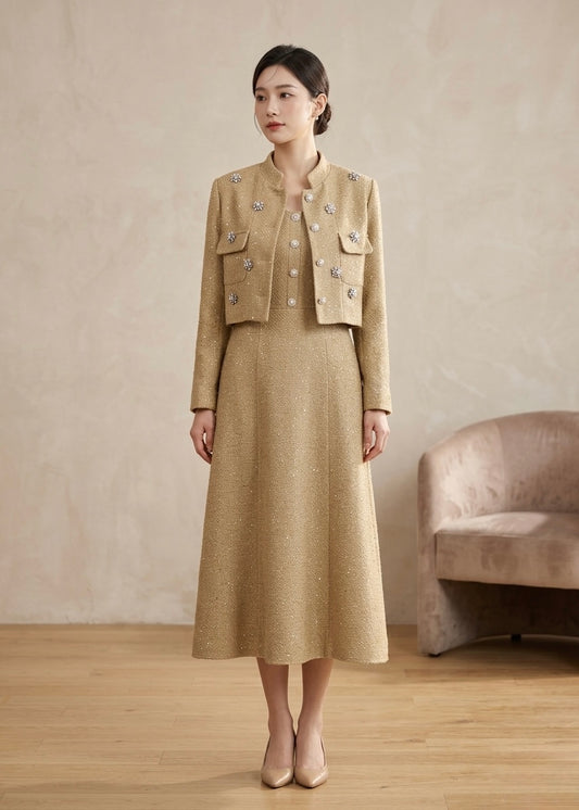 Long Dress with Matching Jacket