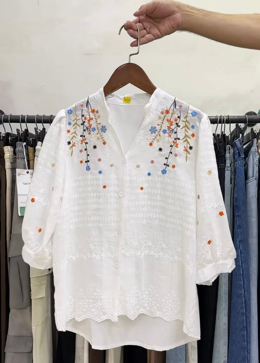 Embroidered Tunic Top