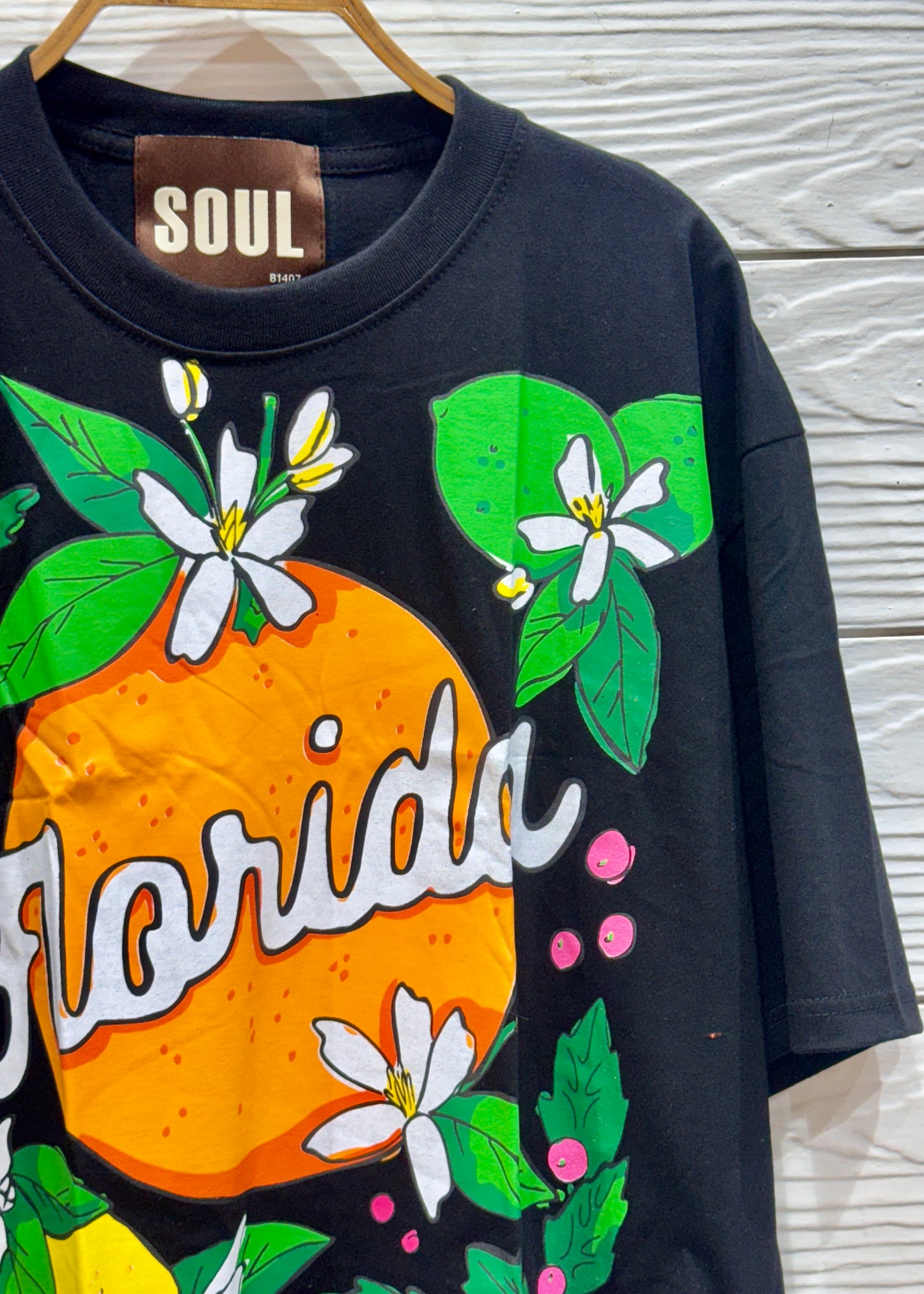 Lemon Printed Oversized Crop T-shirt