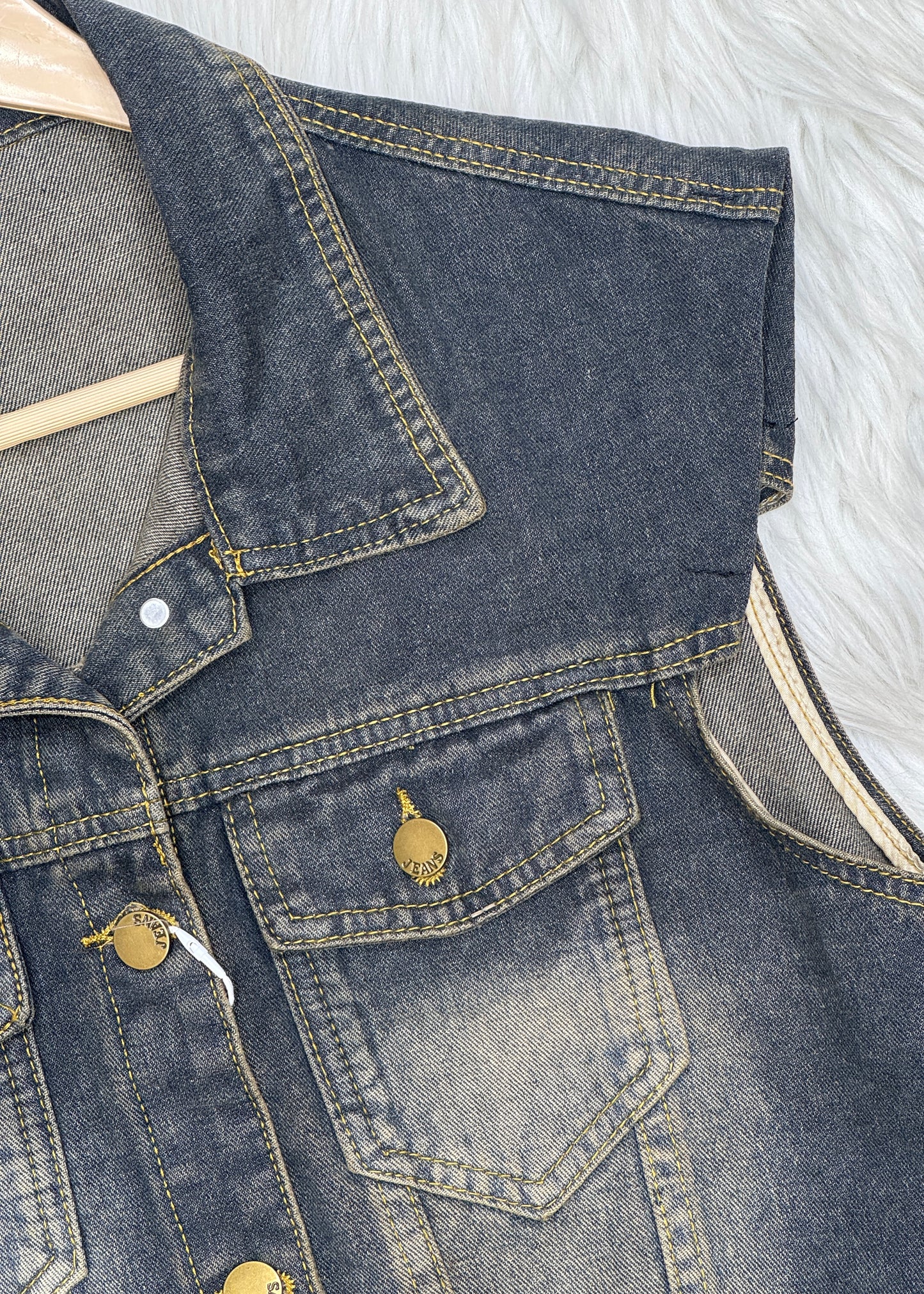 Cool Denim Jacket with Belt