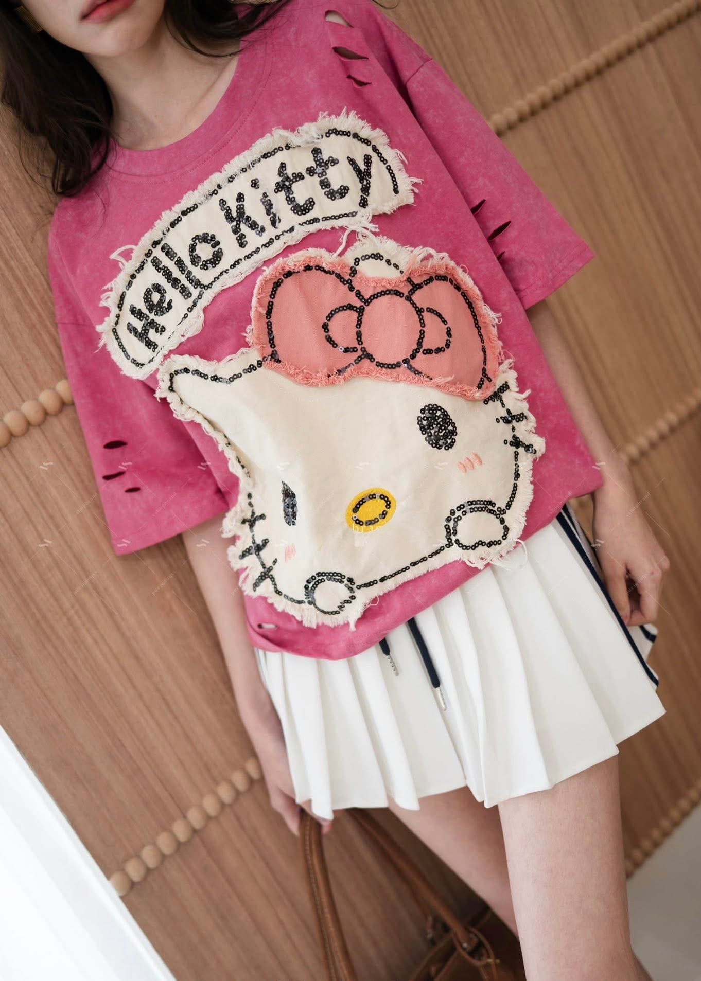 Long Oversized Helllo Kitty T-shirt