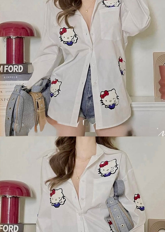 Hello Kittyy Printed Casual Shirt