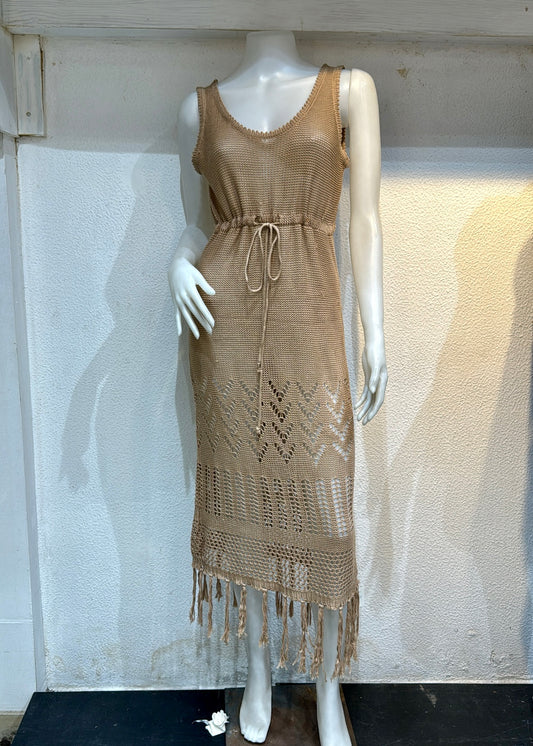 Long Crochet Dress/ Coverup