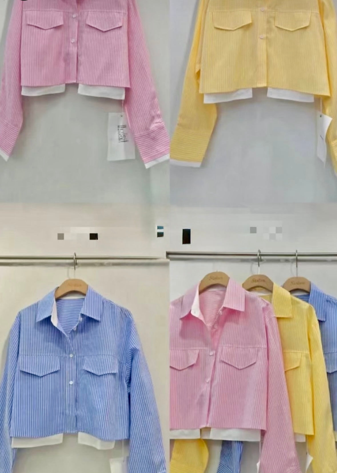 Vibrant Striped Crop Shirt