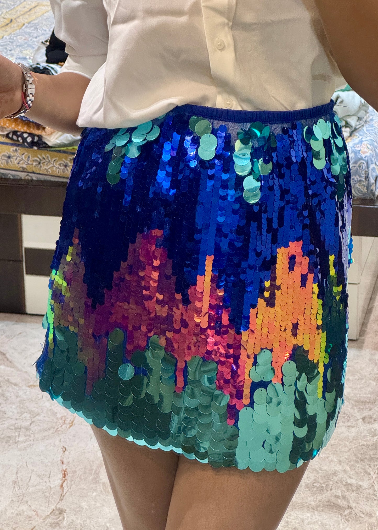 Short Sequins Skirt (shaded)