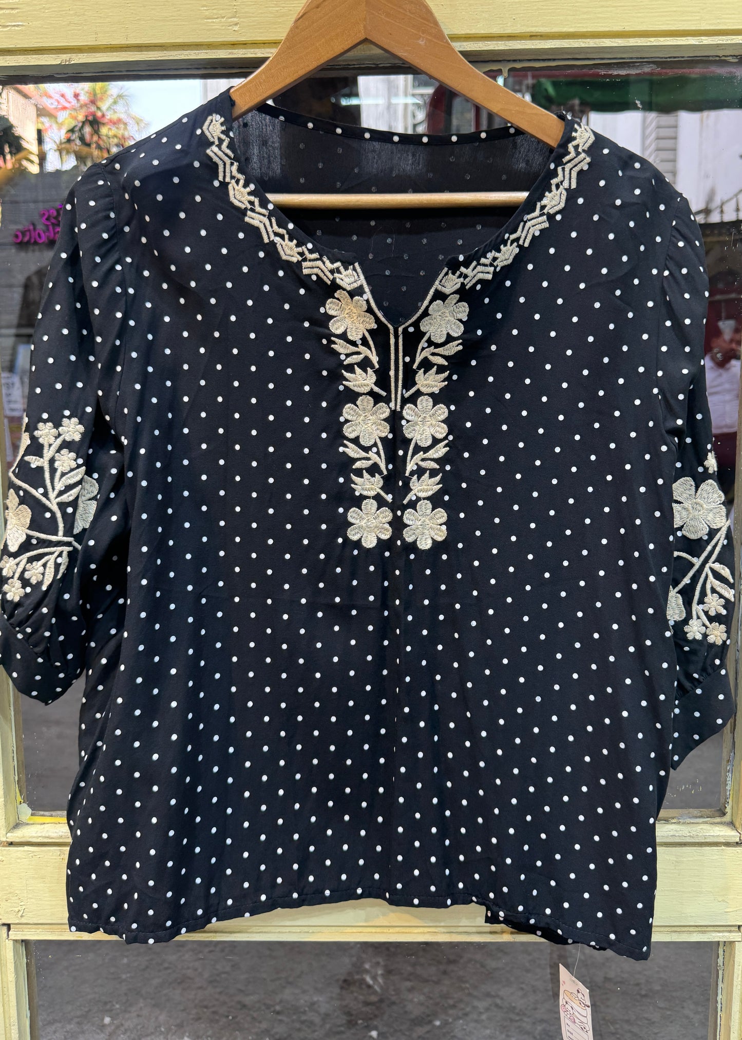 Embroidered Short Kurta Top