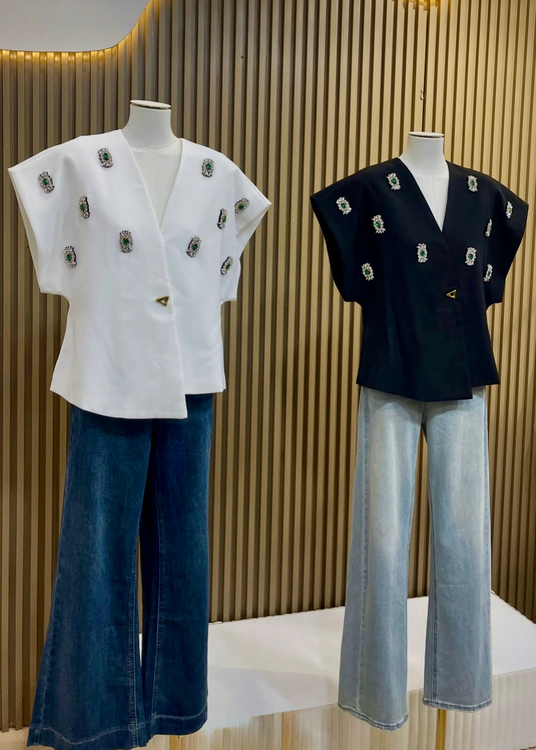 Smart Embellished Blazer Top