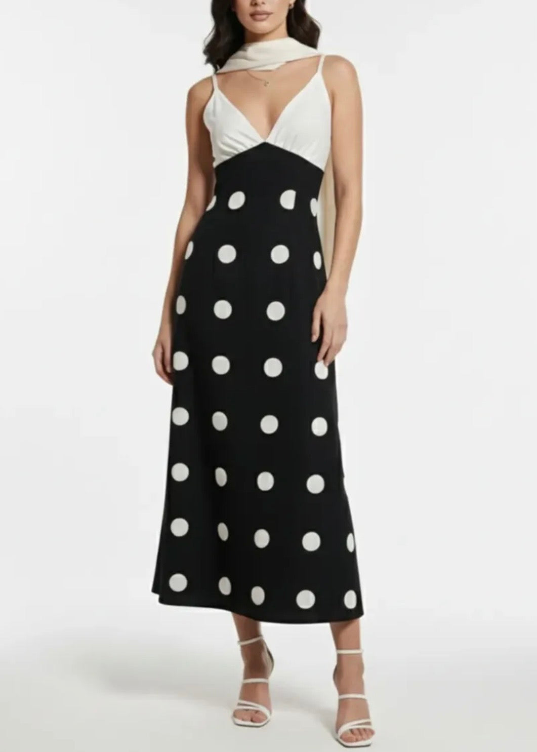 Long Polka Dot Dress