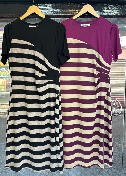 Classic Striped T-Shirt Dress