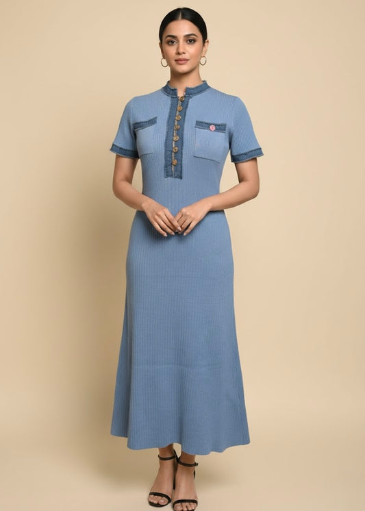 Long Elegant Knitted Dress