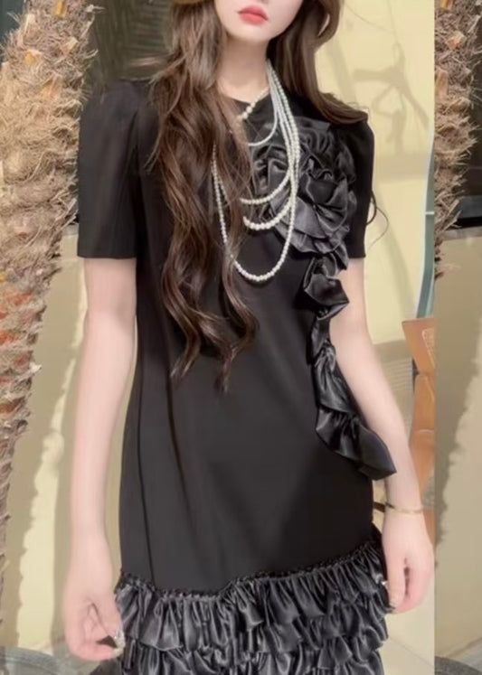 Cute T-shirt Dress (3D Flower)