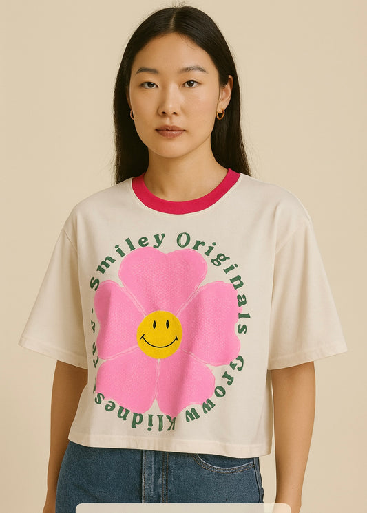 Flower Printed Oversized T-shirt