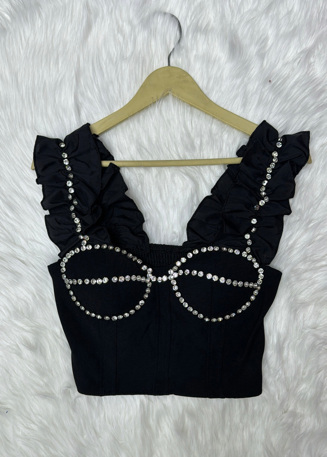 Partywear Top with Stones (Sleeveless)