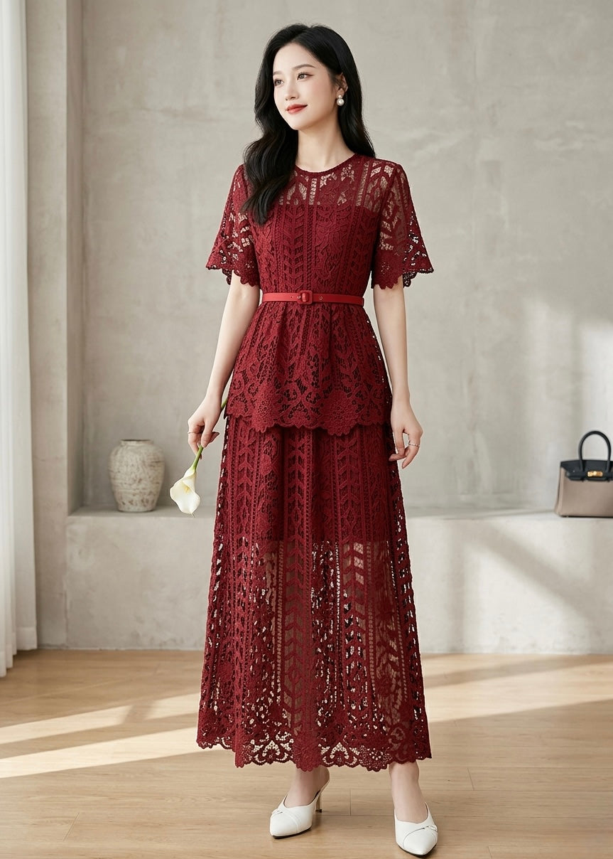 Partywear Long Cut Out Dress