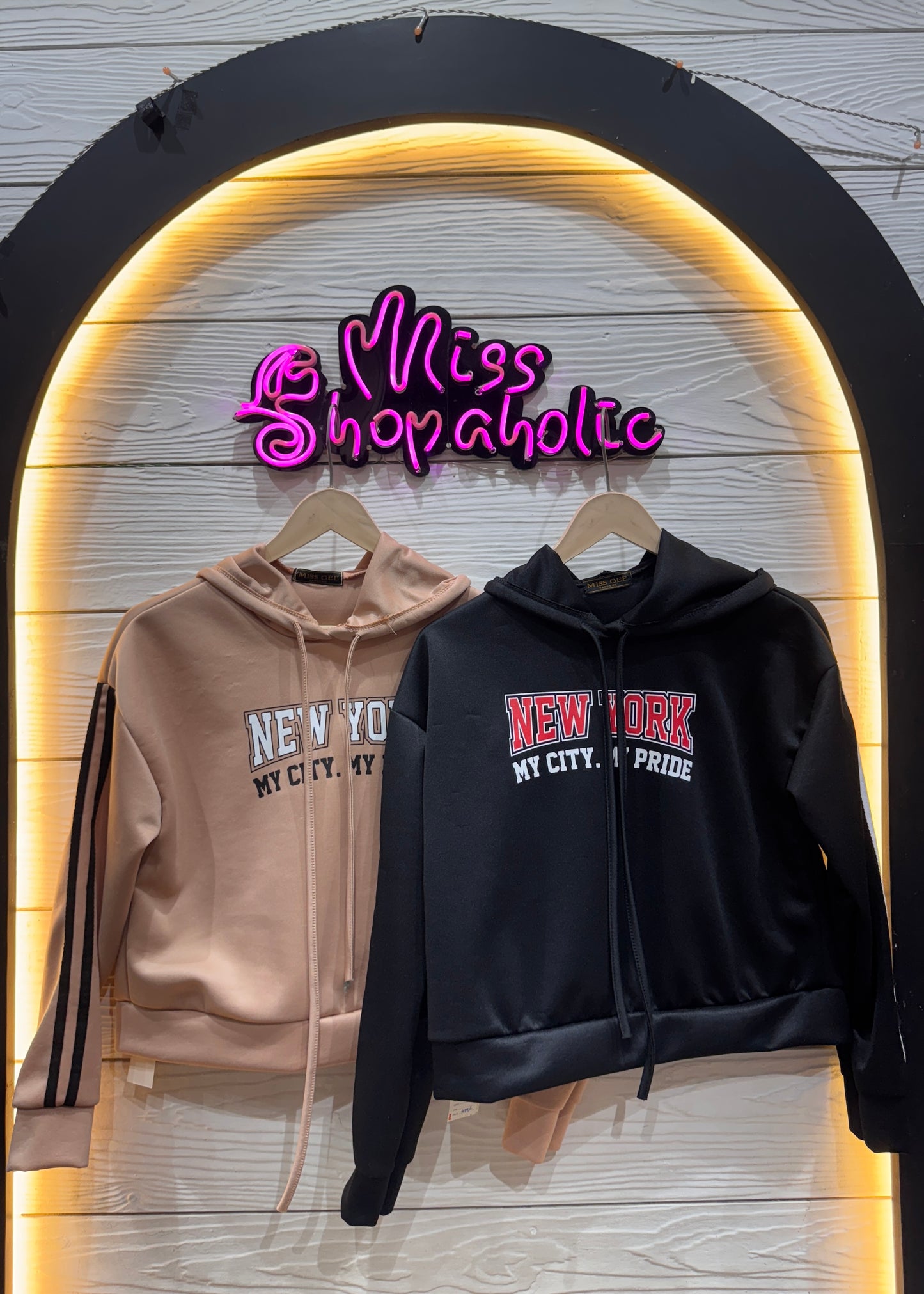Light Cropped Hoodie Sweatshirt