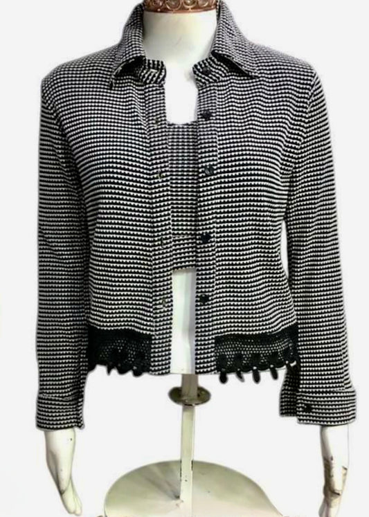 2 Pc Shirt & Inner Set with Lace Detailing.