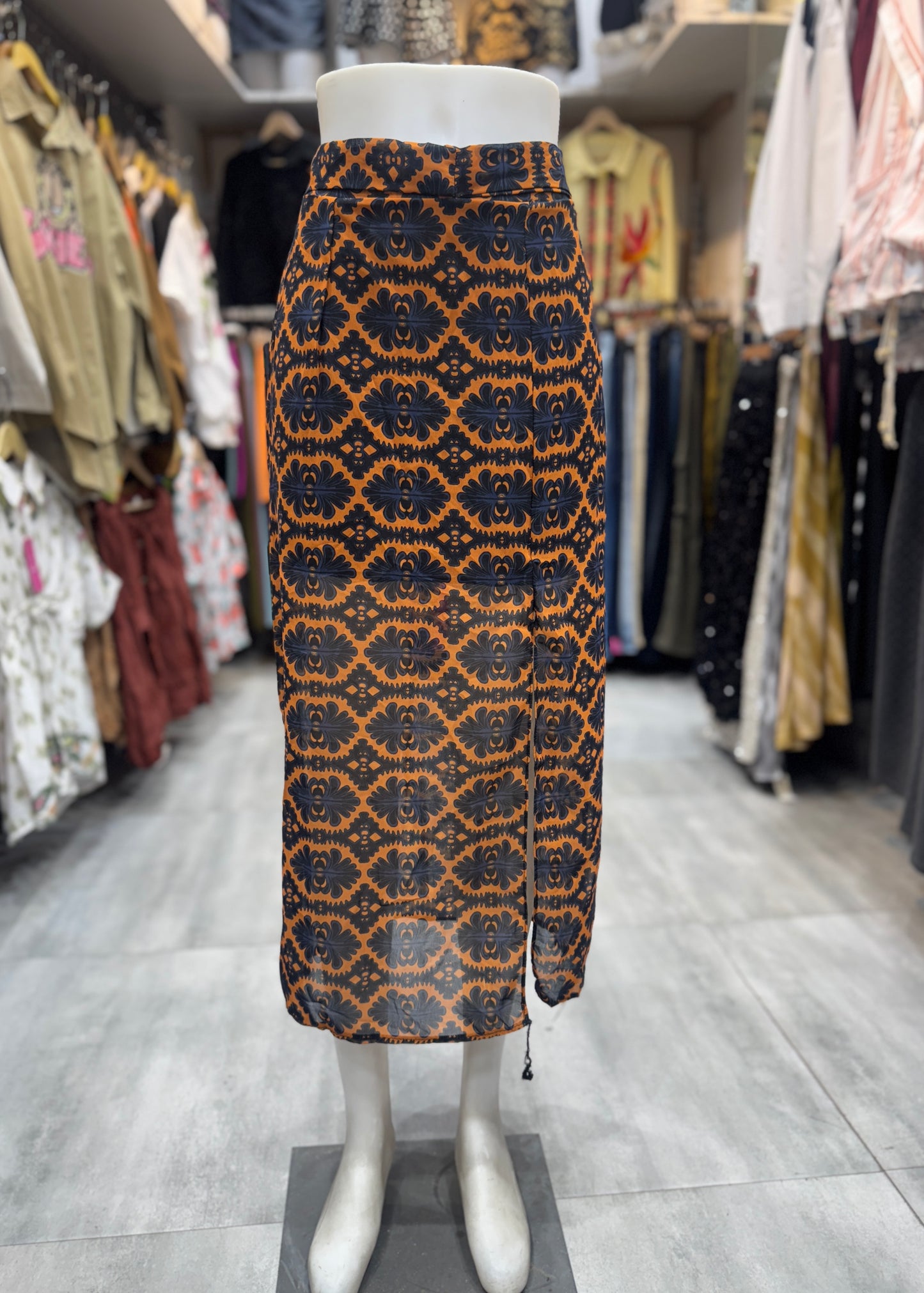 Lightweight Printed Skirt