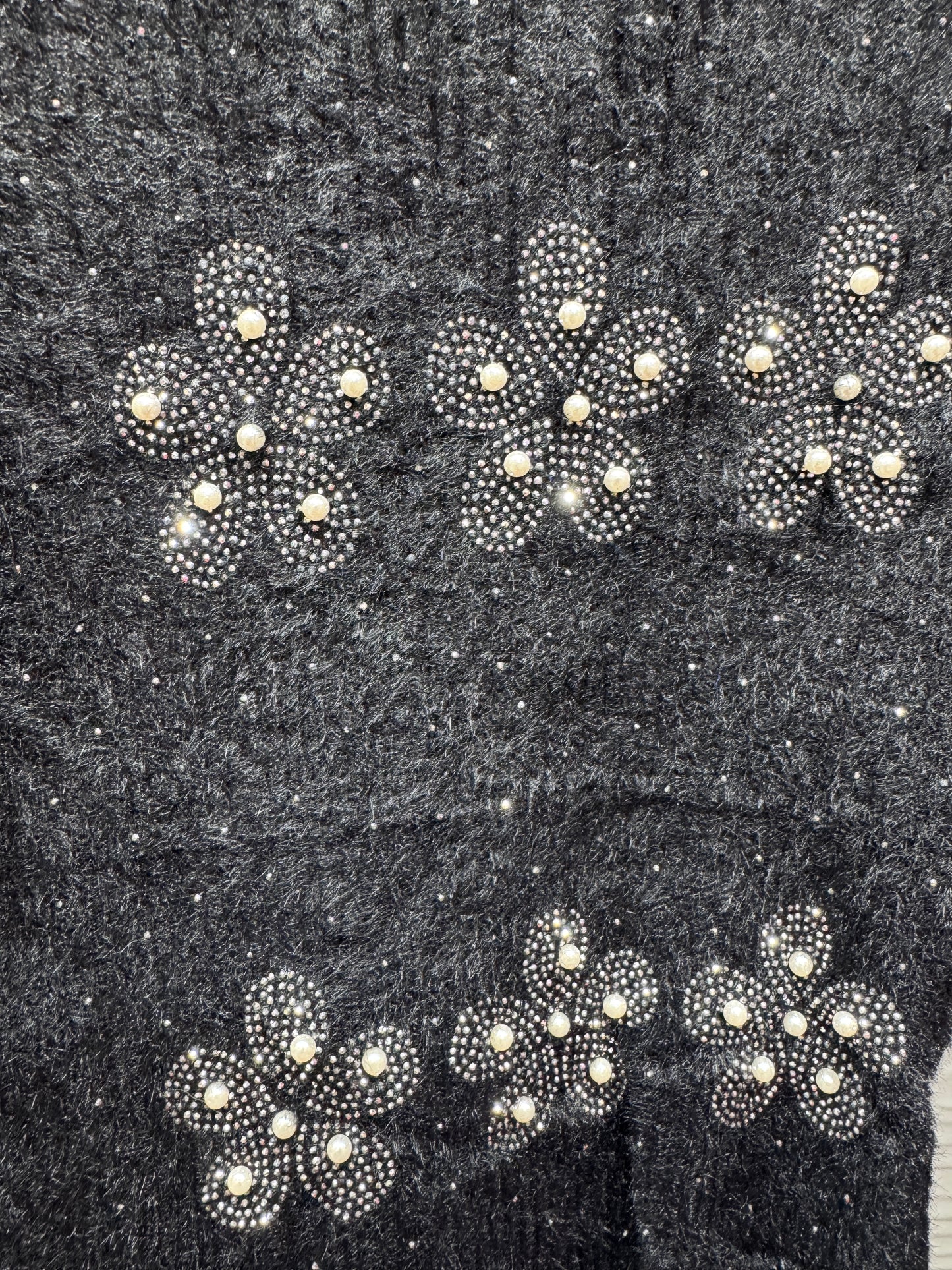 Soft Fur Top with Embellishments