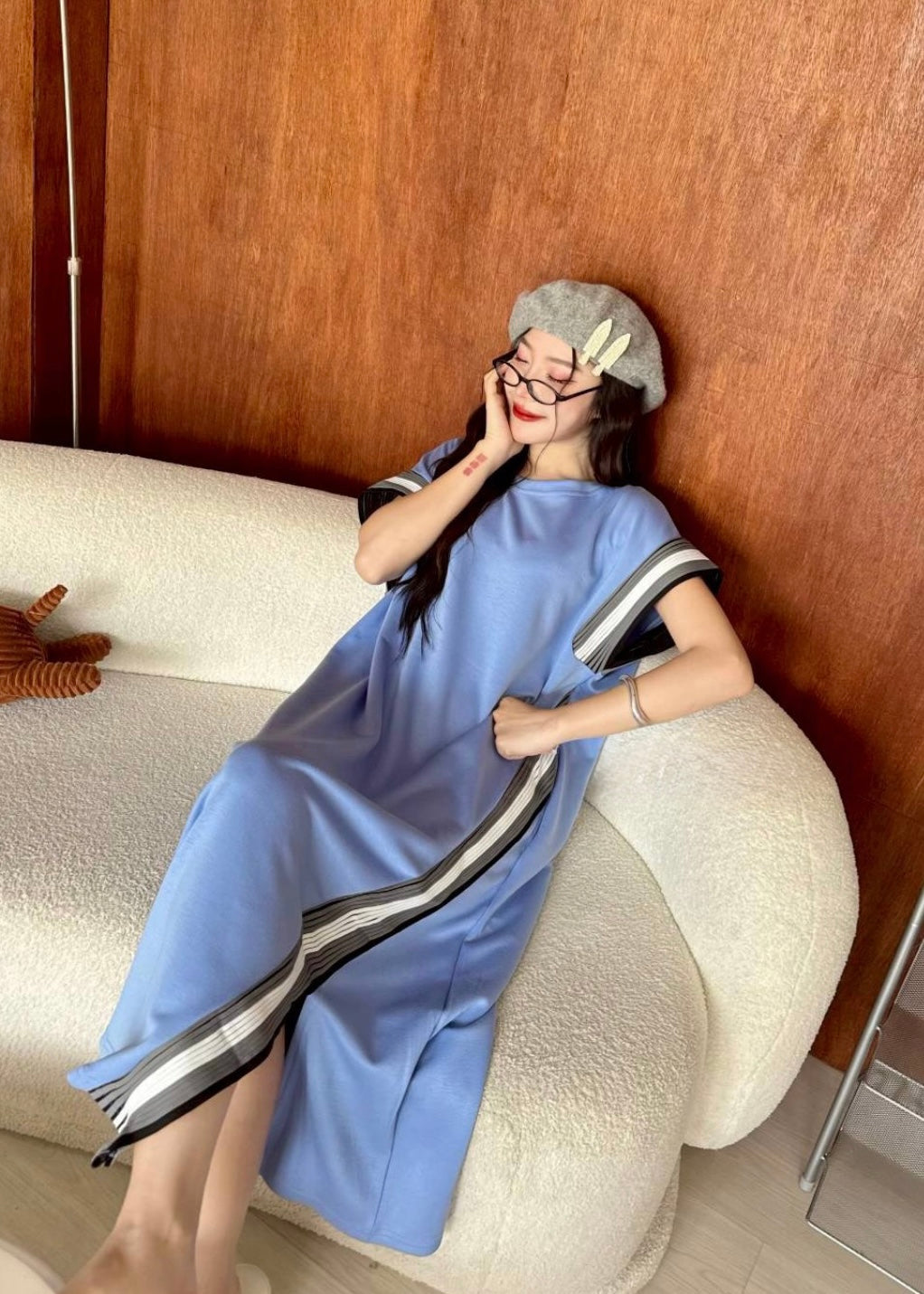 Smart Striped T-Shirt Dress