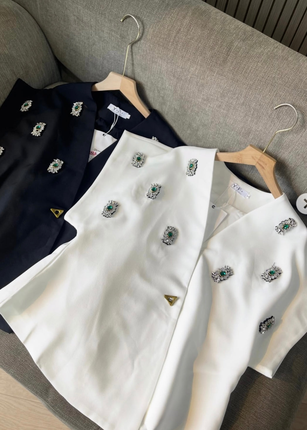 Smart Embellished Blazer Top