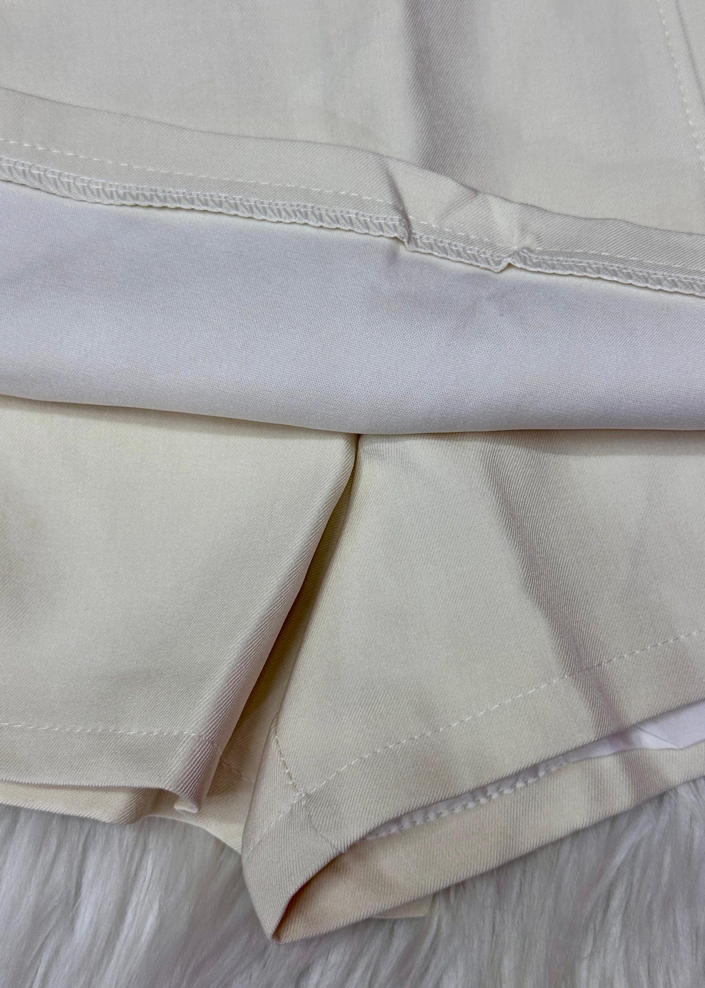 Off white Skorts with Flap