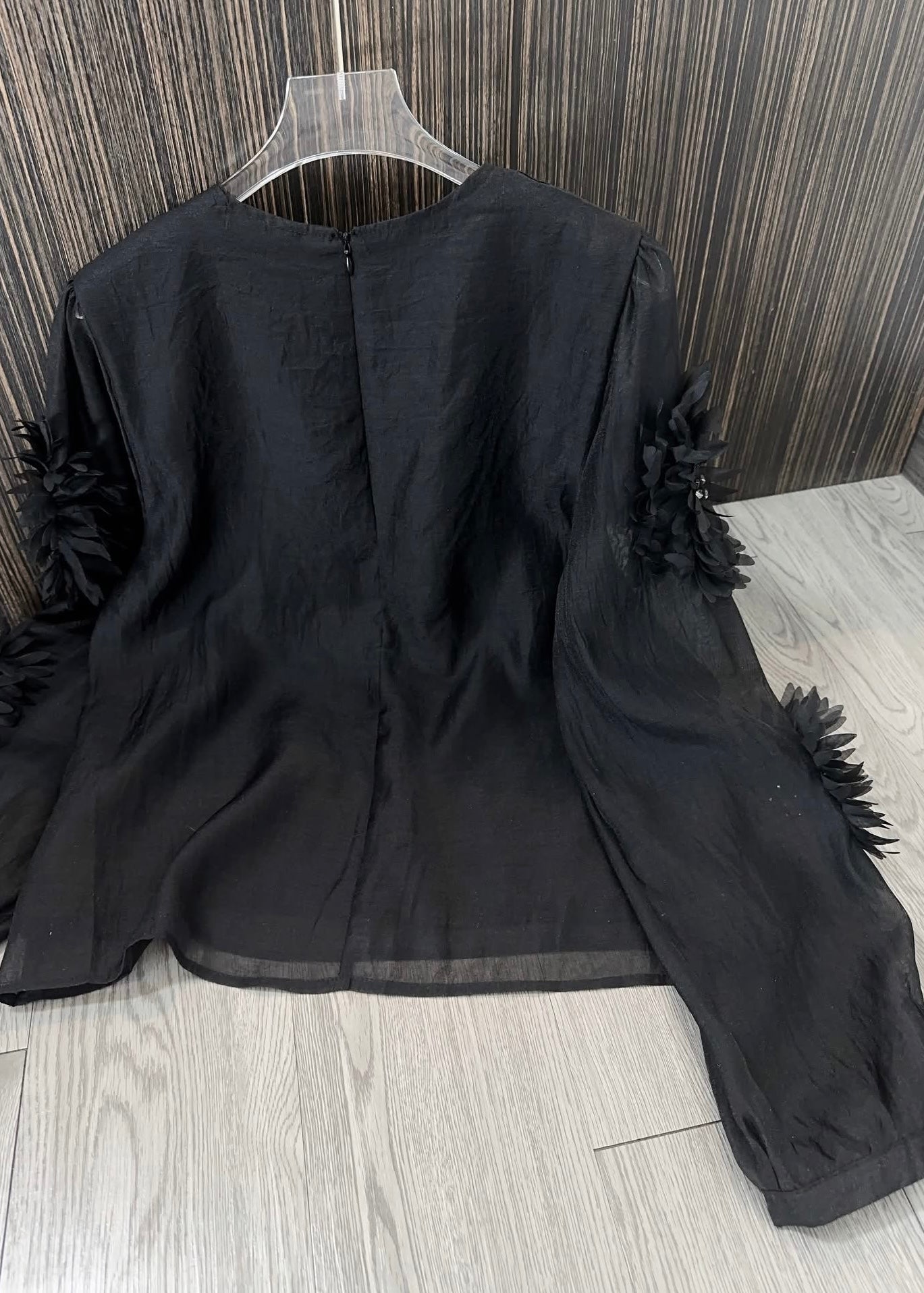 Partywear Top with 3D Flower Patch