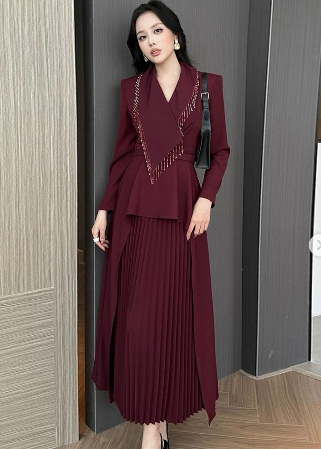 Vintage Style Partywear Long Dress