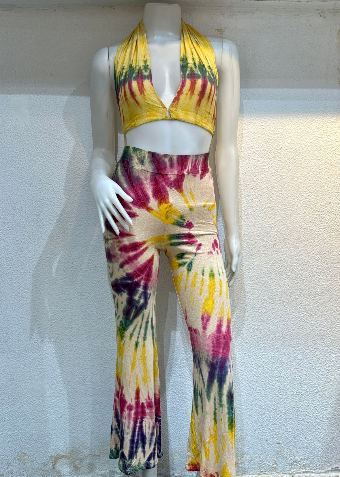 2 Pc Tie Dye Printed Pant Set