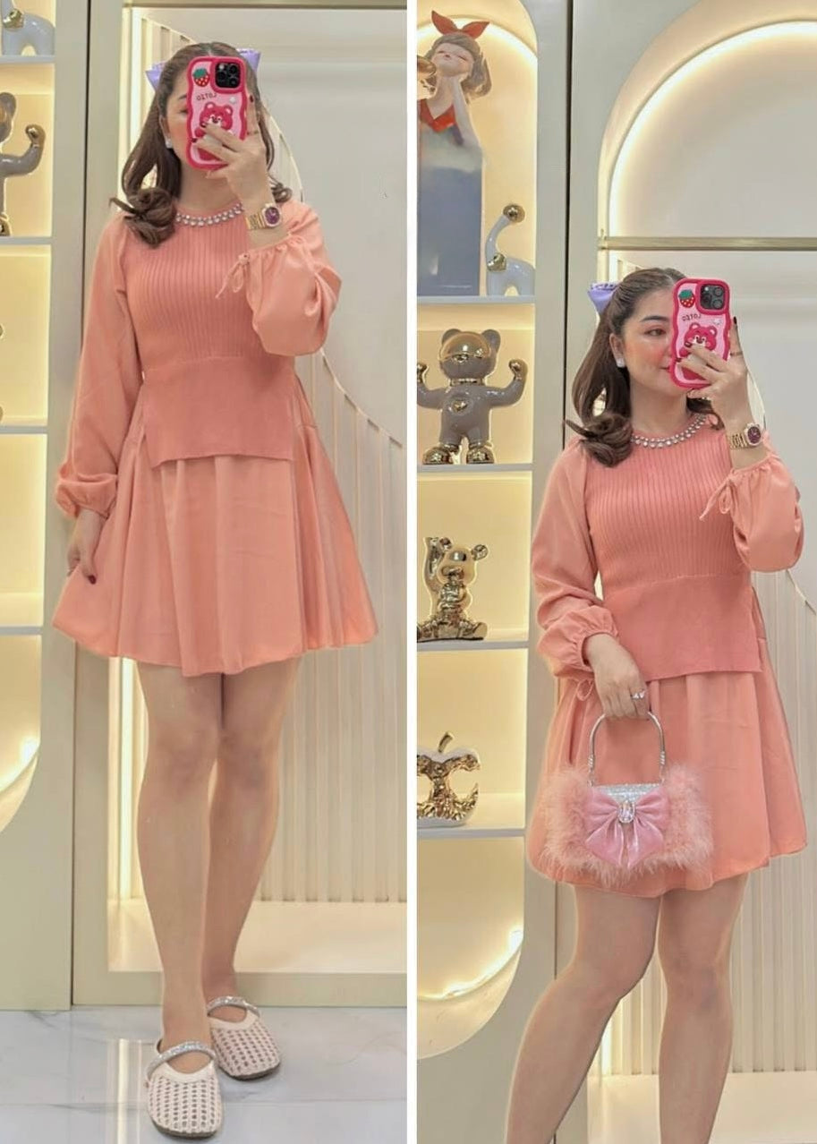 Cute Fit & Flare Short Dress