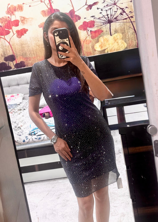 Partywear Shimmer Short Dress