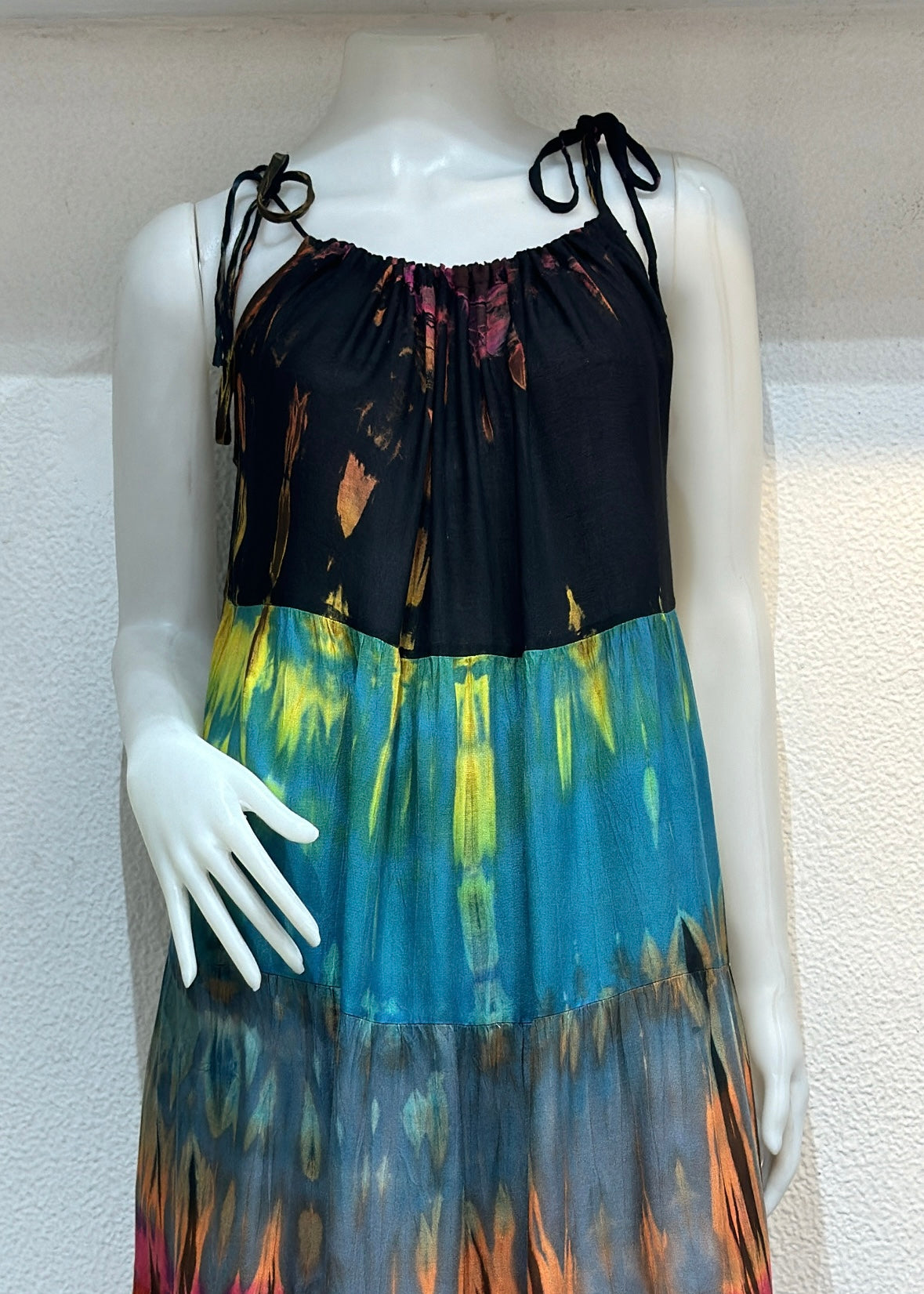 Tie Dye Printed Long Dress