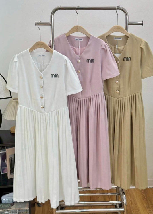 Casual Pleated Dress