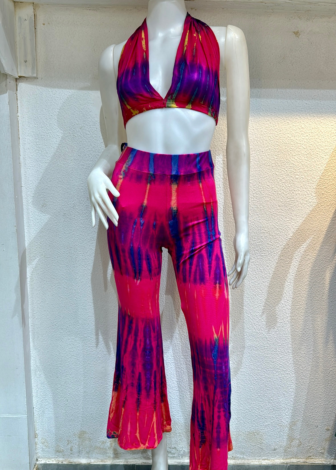 2 Pc Tie Dye Printed Pant Set