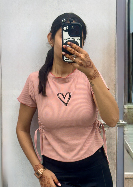Casual Top with Side Cut