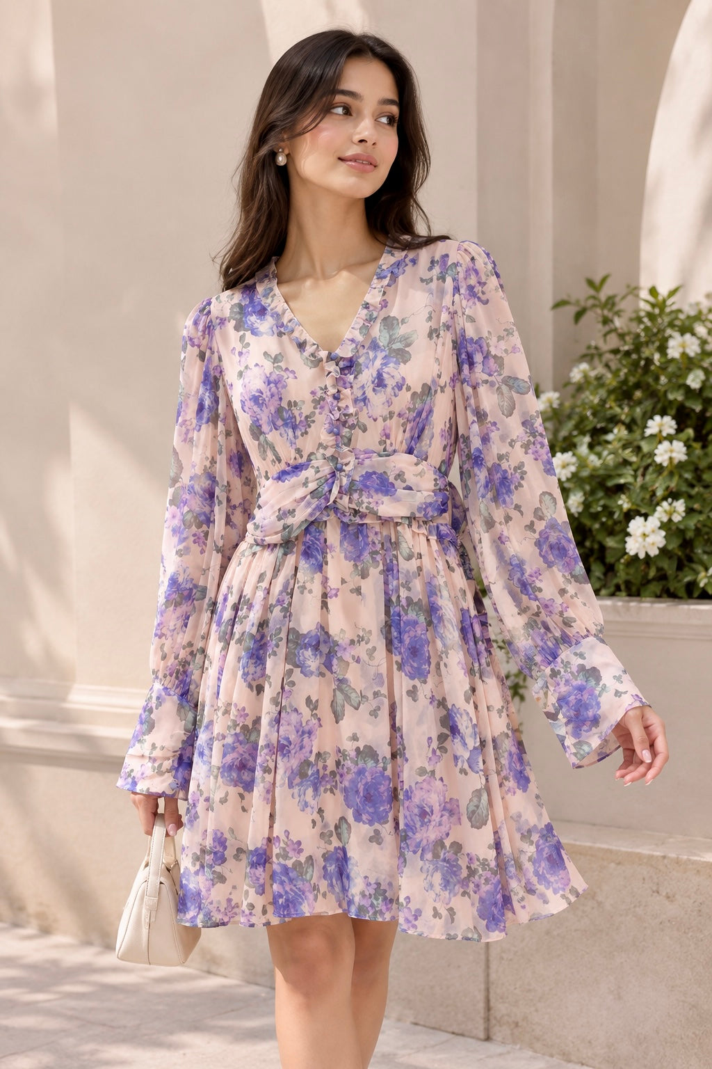 Floral Printed Short Dress