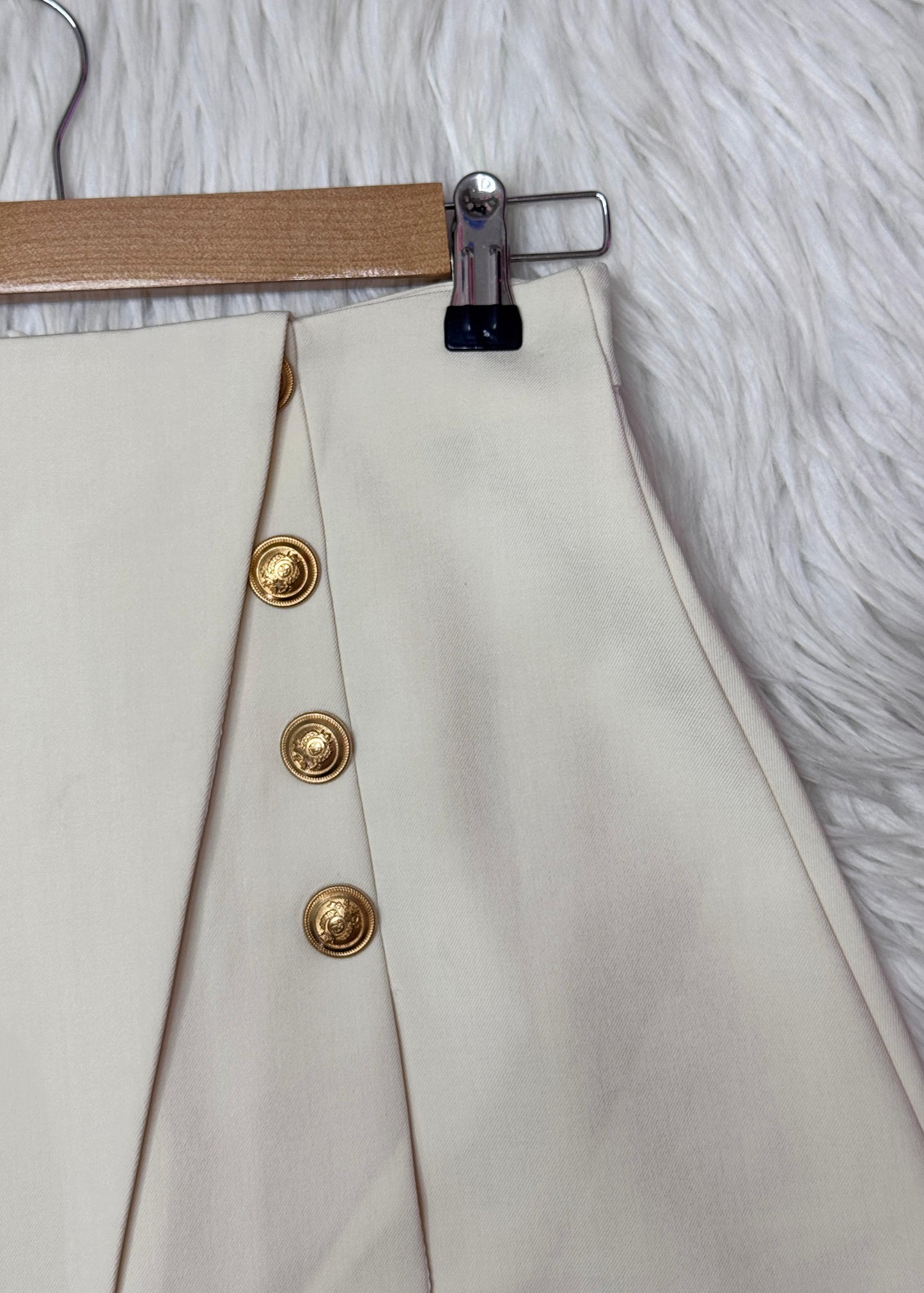 Off white Skorts with Flap
