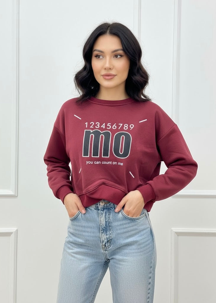 Oversized Printed Sweatshirt (MO)