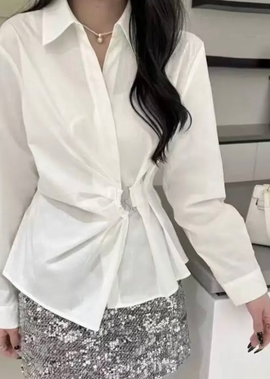 Plain Shirt with Side Ring