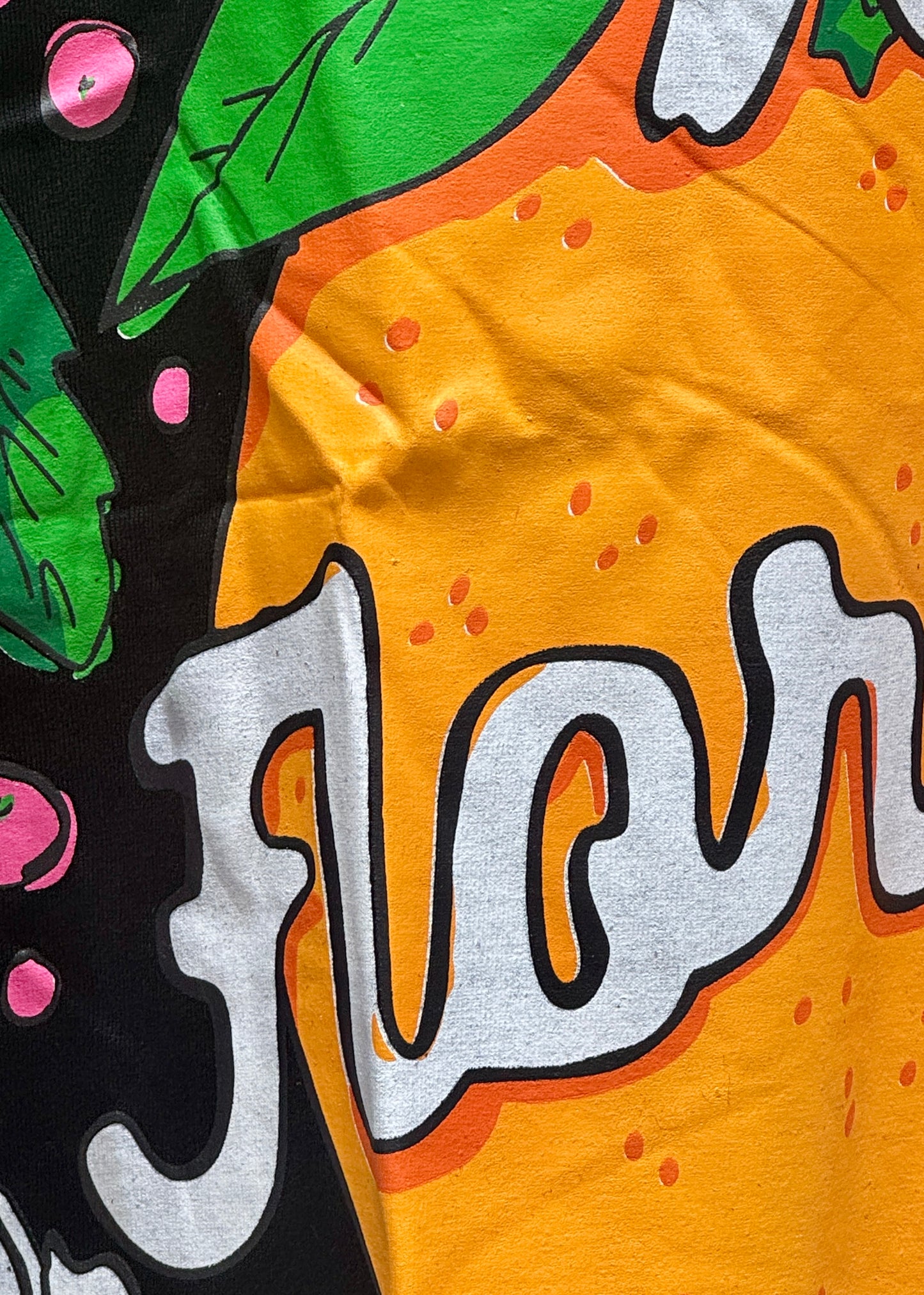 Lemon Printed Oversized Crop T-shirt