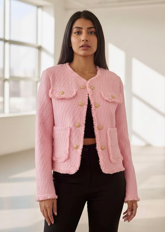 Full Sleeves Tweed Jacket