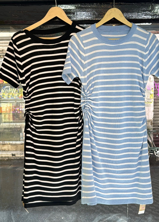 Striped T-shirt Dress (Short)