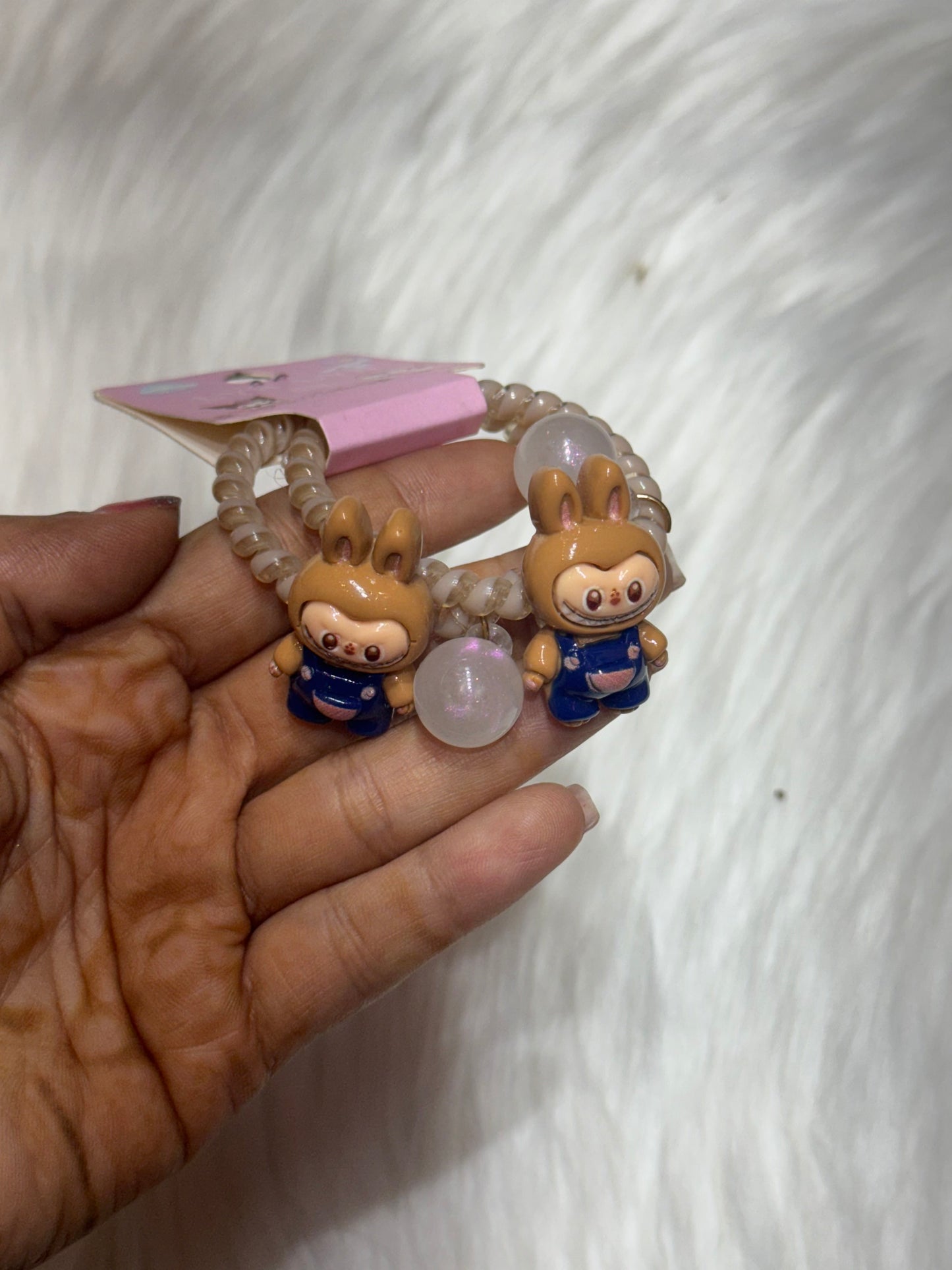 Set of 2 Spiral Hair Band with Cartoon Charms