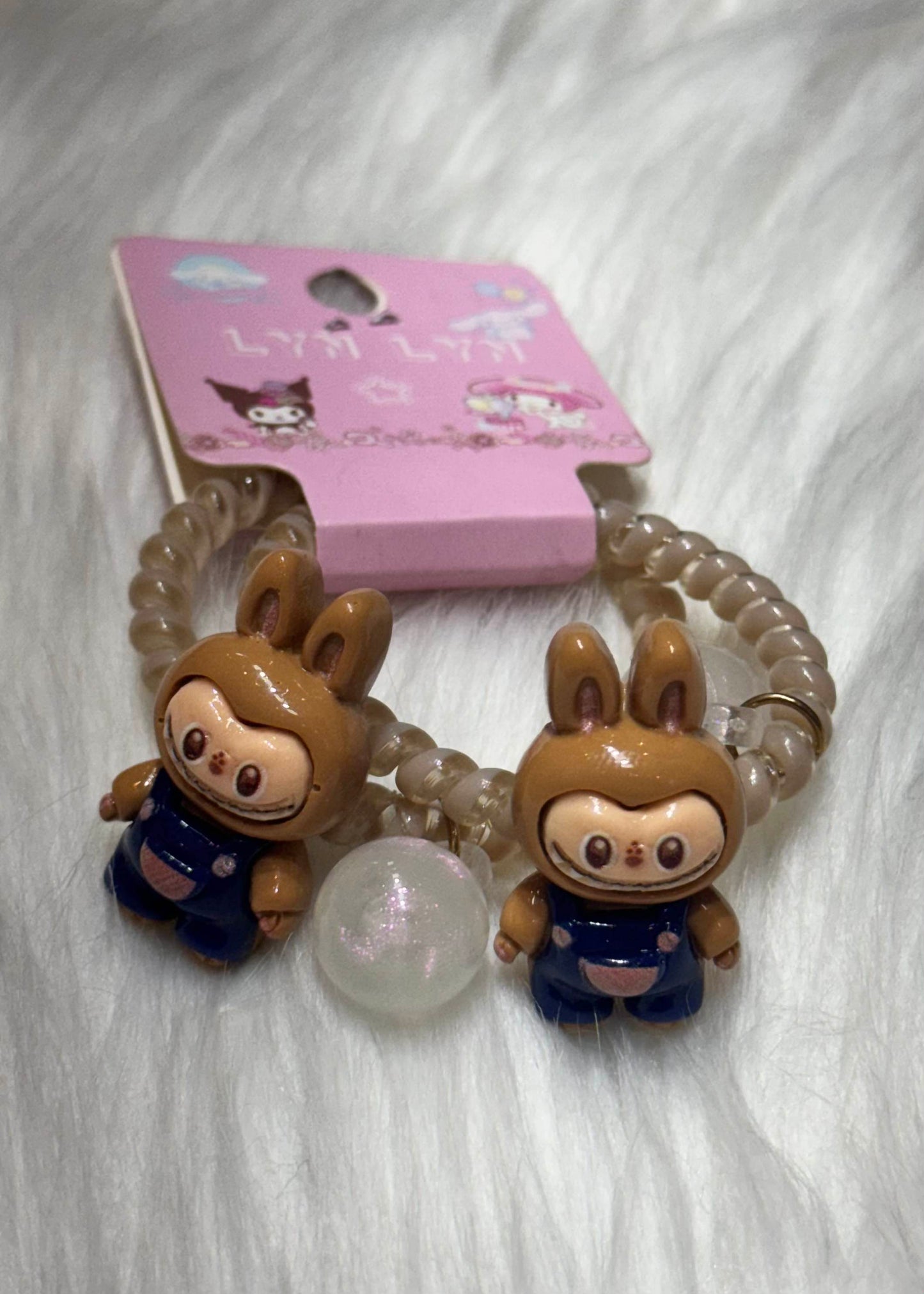 Set of 2 Spiral Hair Band with Cartoon Charms