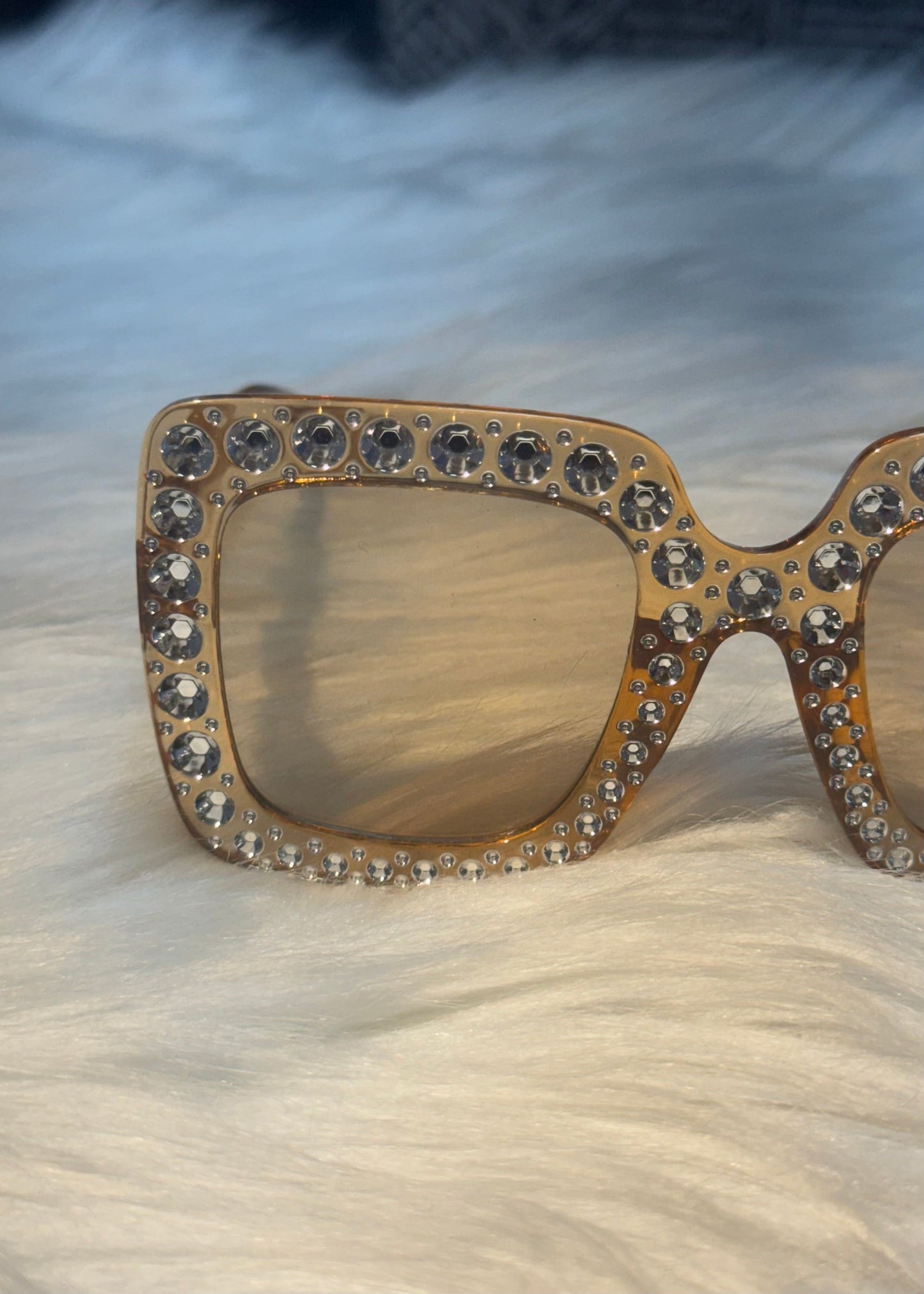 Sunglass with Stone Studded Frame